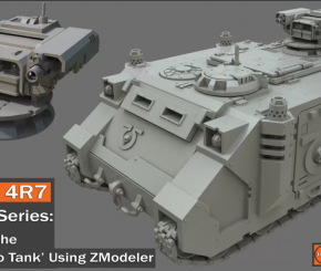 Zbrush 4r7 - Zmodeler Tutorial Series '40K Rhino Tank