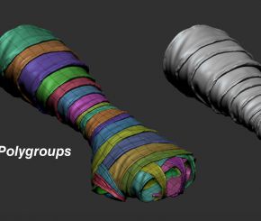 creating fabric strips with zbrush