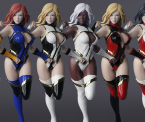 国外网站收集 3D打印模型 超级女英雄制作流程，全长6小时