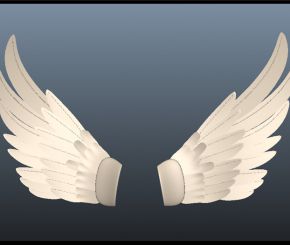 收藏的各种翅膀模型素材四边形9套