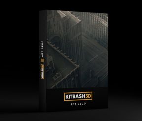 Kitbash3D-ART DECO一战时期城市景观建筑3D模型