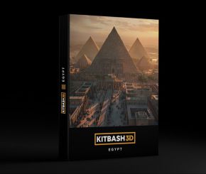 Kitbash3D-EGYPT-金字塔方尖碑和寺庙