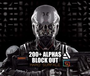 Gumroad - Zbrush 200+ Alphas Block Out Hard Suface硬表面笔刷
