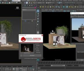 MAX转Maya插件MaxToMaya v2.0a for Maya 2014 to 2019