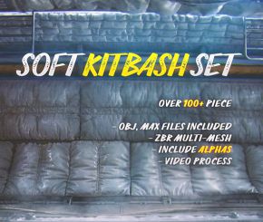 100+贴图合集SOFT KITBASH SET OVER 100+ SETvol.1