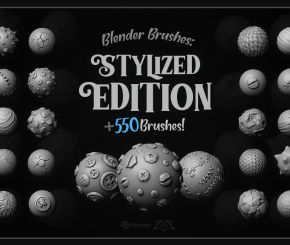 550+ Blender Brushes: Stylized Edition