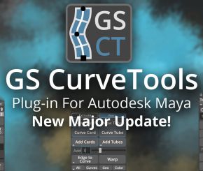 Maya曲线管道面片插件 GS CurveTools