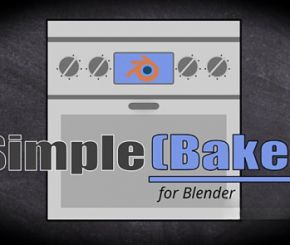 Blender PBR材质贴图烘焙插件 SimpleBake V3.5.7 + V1.0.4 – Simple Pbr And Other Baking In Blender