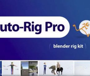 三维人物自动绑定插件 Blender Market – Auto-Rig Pro V3.69.13 +Rig Library预设库 + Quick Rig V1.26.29
