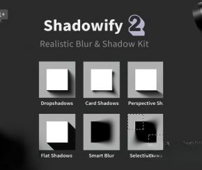 PS真实模拟投影插件 Shadowify 2 – Realistic Blur & Shadow Kit For Photoshop