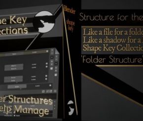 Blender形态键整理插件 Shape Key Collections V3.6