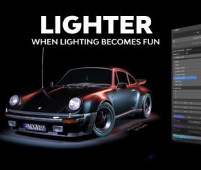 Blender场景模型灯光插件 Lighter Addon V2.0.4+V1.0.7