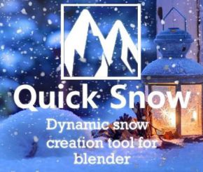 Blender下雪覆盖插件 Quick Snow V4.0