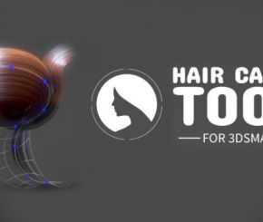 3DS MAX面片头发模拟插件 Hair Cards Tool v0.9.98