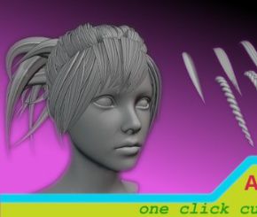 Blender头发制作插件 Anime Hair Maker V1.5.33