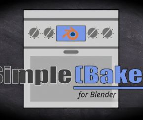 Blender PBR材质贴图烘焙插件 SimpleBake V3.5.7 + V1.1.8 – Simple Pbr And Other Baking In Blender