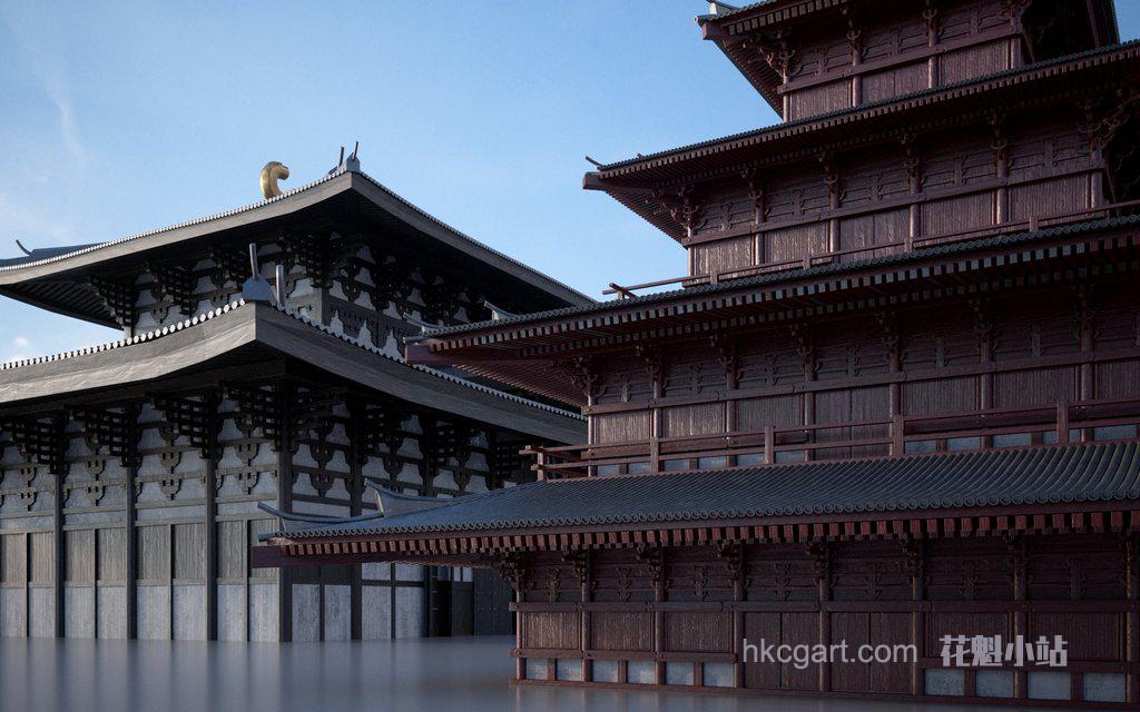 kitbash3d-edo japan-日本幕府建筑