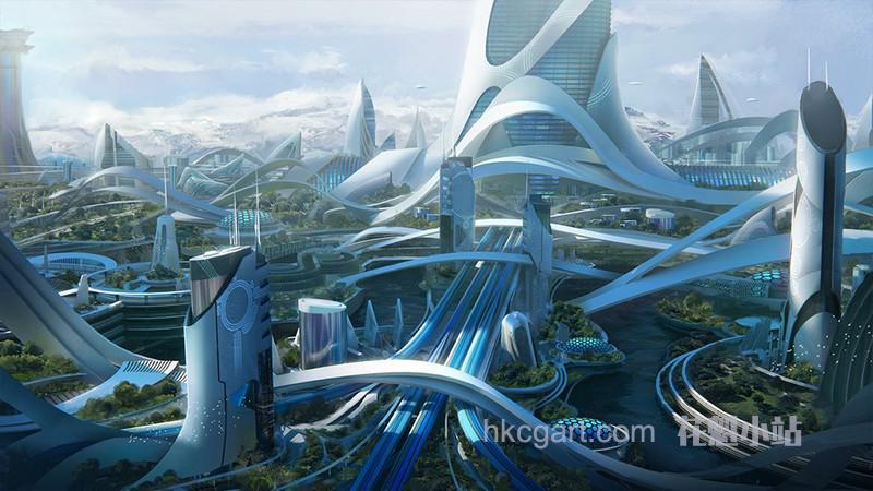 kitbash3d-utopia未来科幻建筑
