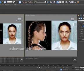 How to Model Lowpoly Face Angelina Jolie in 3d max 