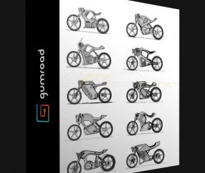 摩托车手绘教程1+2Motor Cycle Design Fundamentals 1+2
