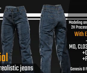  Tutorial MD Clo3d Realistic Jeans