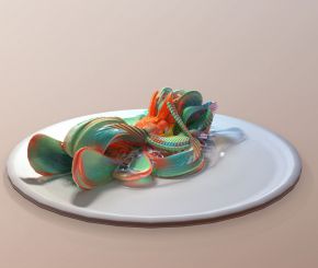 寿司模型雕刻渲染教程 