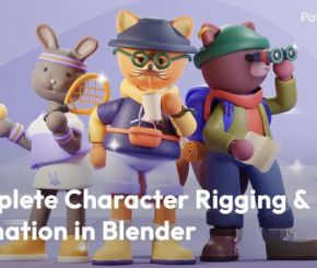 Blender角色绑定动画教程 Patata School – Complete Character Rigging & Animation in Blender