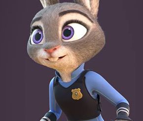 疯狂动物城 兔子警官Judy Hopps模型下载 带材质绑定