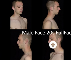 高精度男性面部贴图素材包 20岁