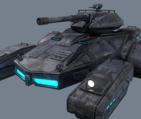 高质量 次时代 科幻眼镜蛇坦克 装甲坦克 概念级