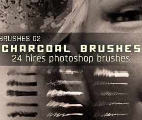 ArtStation Marketplace-Realistic Charcoal Photoshop Brushes(PS笔刷)