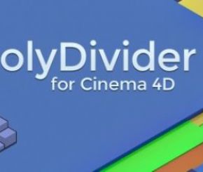C4D多边形纹理随机生成插件 PolyDivider
