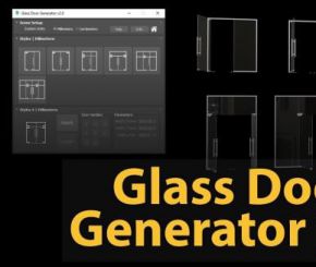 3DS MAX玻璃门生成插件 Glass Door Generator
