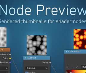 Blender节点效果略缩图预览插件 Node Preview