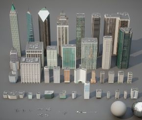 城市楼房建筑3D模型ROBOT BLOCKS Urban Kitbash V1