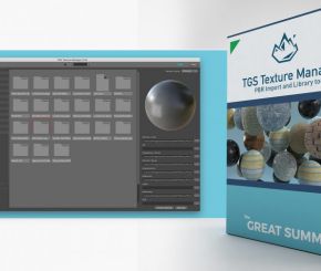 PBR材质管理导入C4D插件 TGS Texture Manager 