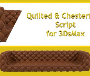 3DS MAX沙发生成插件 Quilted & Chesterfield 