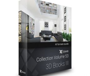 书本杂志3D模型Volume 53 3D Books III