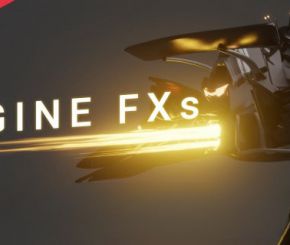 Blender引擎火焰喷射动画资产预设 Engine FXs V1.1