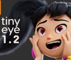 Blender眼睛眼球程序化资产预设 Tiny Eye V1.2