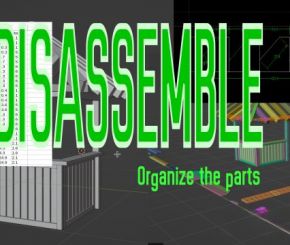 Blender模型拆分整理插件 Disassembler