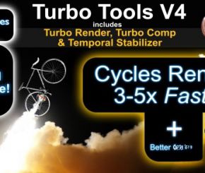 Blender快速渲染插件 Turbo Tools V4.0.5 + V3.1.0
