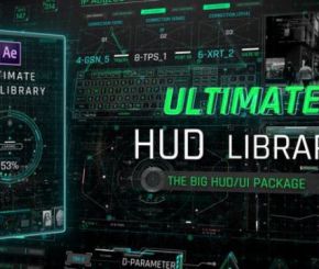 AE模板-科技感HUD元素动画 Ultimate HUD Library
