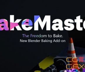 Blender贴图烘焙插件 Bakemaster Full V2.5.2