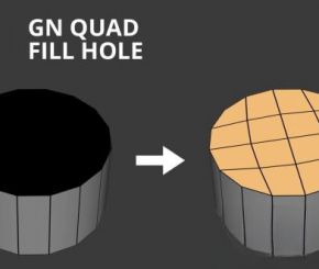 Maya多边形封孔插件 Artstation – GN Quad Fill Hole v4.17 For Maya 2019-2024 Win