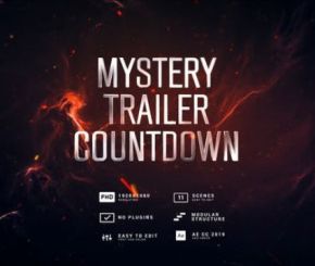 AE模板-大气史诗倒计时片头 Mystery Trailer Countdown