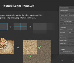 PS无缝贴图衔接制作插件 Texture Seam Remover for Photoshop