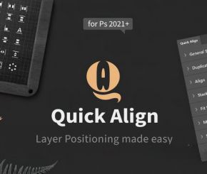 PS图层对齐插件 Quick Align – Easy Layer Positioning for Photoshop