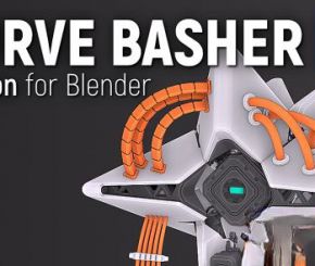 Blender三维电缆曲线生成插件 Curve Basher v1.3.9 + 使用教程
