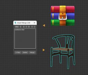3DS MAX多模型导入合并插件 Smart Merge V2.19 For 3ds Max 2016-2024